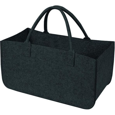 Borsa portalegna Vigor, in feltro nero 46l, 51x33 cm
