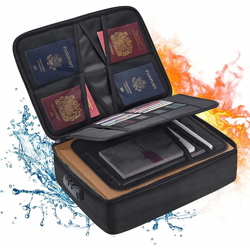 Borsa portaoggetti ignifuga con blocco file