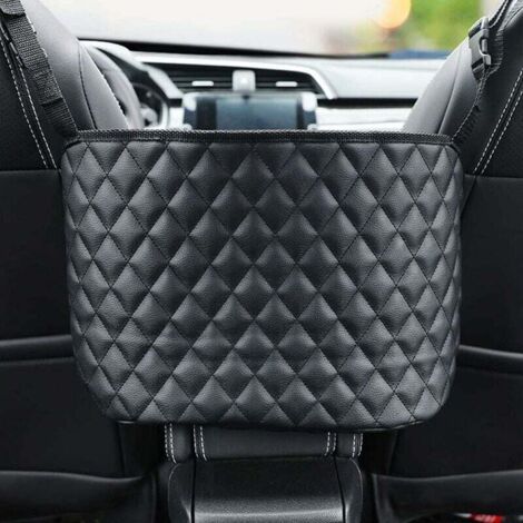 Borsa portaoggetti per seggiolino auto - Portaborse per auto - Organizer in pelle per schienale sedile di grande capacità