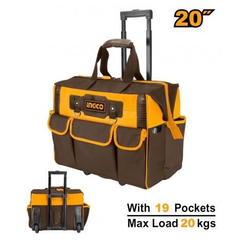 BORSA PORTAUTENSILI 19 TASCHE INGCO