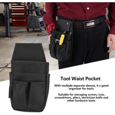 Borsa portautensili, marsupio portautensili, cintura portautensili, marsupio portautensili da ferramenta, marsupio portautensili da cintura con 6 tasche impermeabile Oxford per fai da te, elettricista