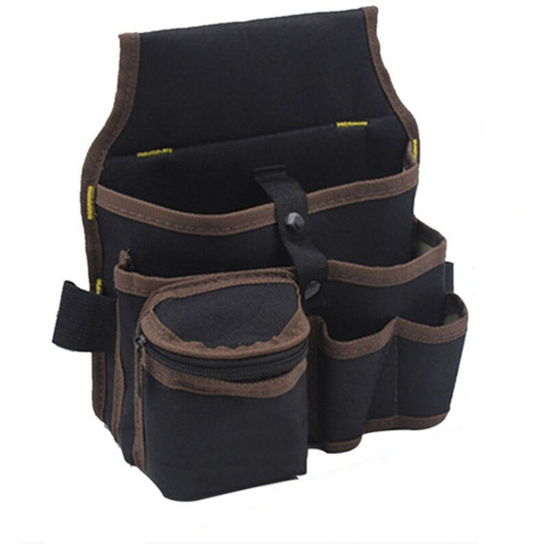 Borsa portautensili per elettricisti, marsupio in tela, borsa da cintura, borsa portaoggetti, borsa portautensili in tessuto Oxford, 1 pezzo (bordo