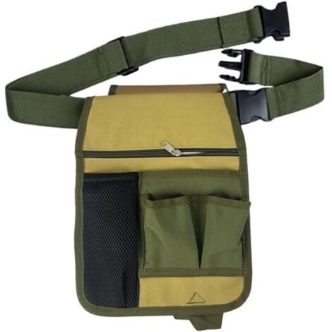 Borsa portautensili resistente, marsupio/grembiule da lavoro monouso, struttura in tela resistente, tracolla regolabile, può contenere una torcia elettrica, un multiutensile, una penna, ecc.