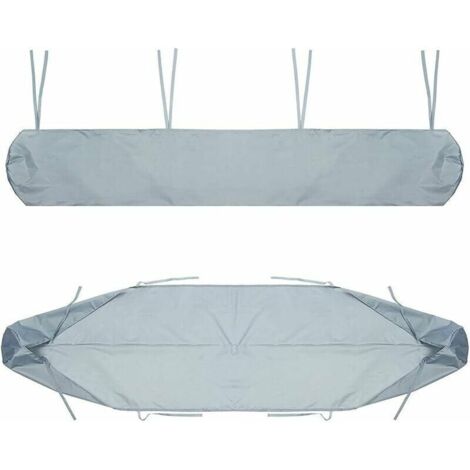 Borsa protettiva Tigrezy per tendalino, copertura antipolvere da 4 m per tendalino da giardino, copertura grigia per riporre il tendalino da giardino, protezione invernale impermeabile