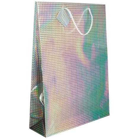 Borsa regalo laser grande - Argento - Feeric lights & christmas