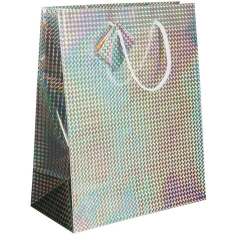 Borsa regalo laser media - Argento - Feeric lights & christmas