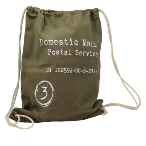 Borsa sacco tessuto marrone cm 43xh54x6