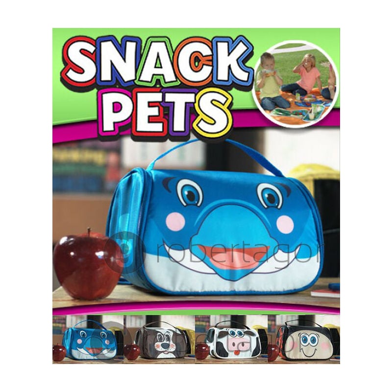 Borsa termica e mattonella ghiaccio snack pets cibi 7 ore bambini pic nic pranzo