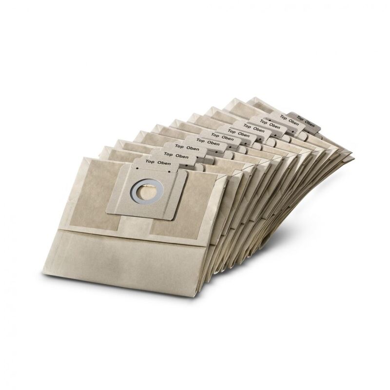 Karcher - Borse da filtro carta 2-PLY 10 pcs bv