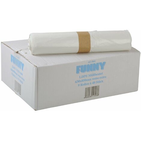 30141 / 240L/ / 1000/ X 1250/ mm/ jufol Sacco della spazzatura/ 1/ pezzi / 5/ pezzo sul ruolo/ / Nero