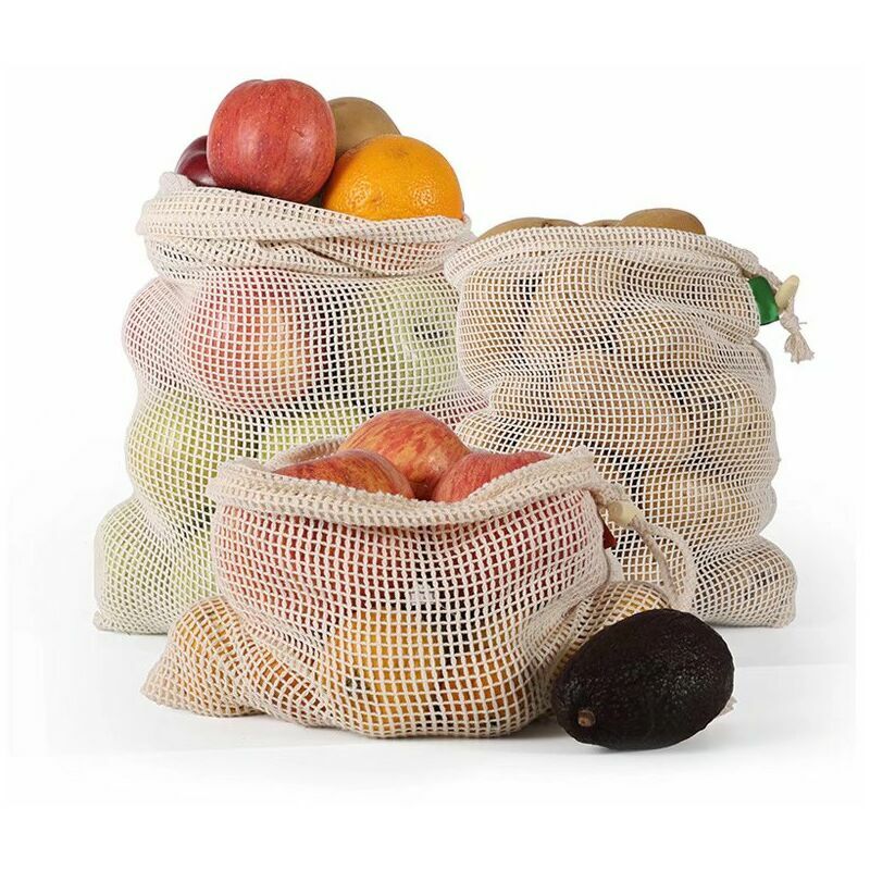 Borse per la spesa riutilizzabili in cotone