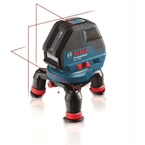 Bosch 0601063800 Nivel láser líneas autonivelantes GLL 3-50 P Professional Proyección horizontal + 2 verticales Plomada