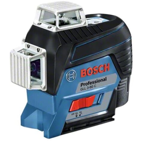 Bosch 0601063R03 GLL 3-80 C Professional 360° Line Laser + BM 1 Professional Universal Mount BSH601063R03