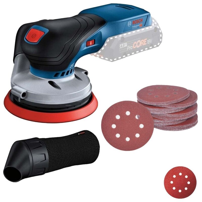 Bosch 0601372201 GEX 18V-125 Brushless 18v Random Orbital Sander + 50 Sheets