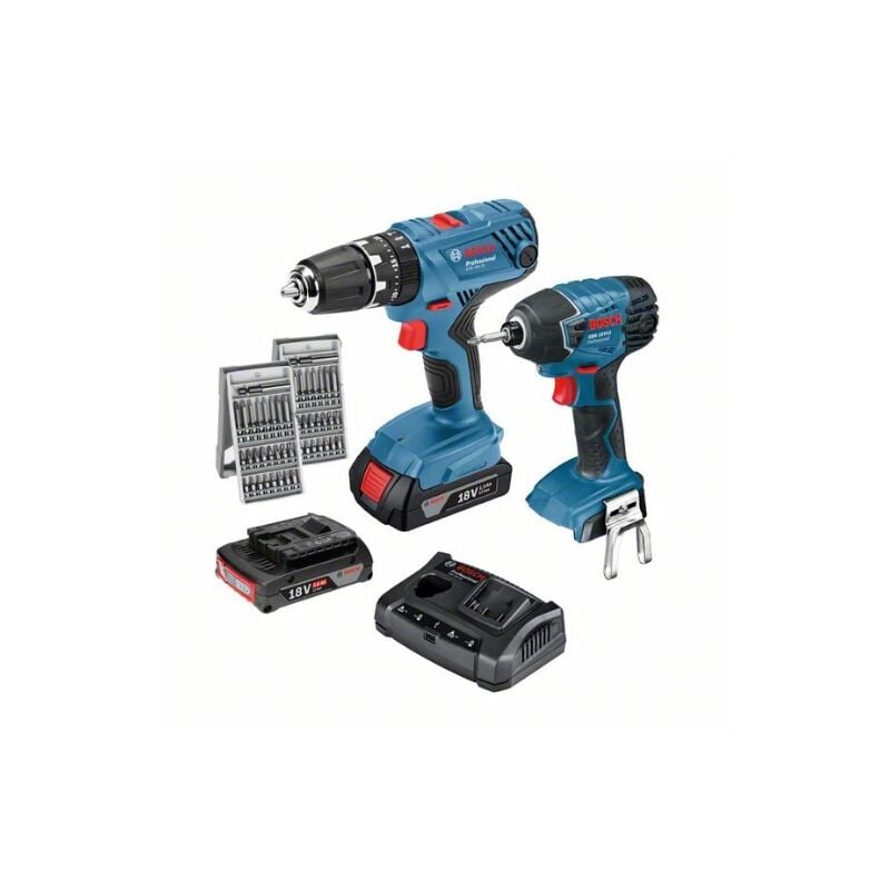 Bosch - Gsb 18v-21 2 x2ah.gal.set 63 acc.l-