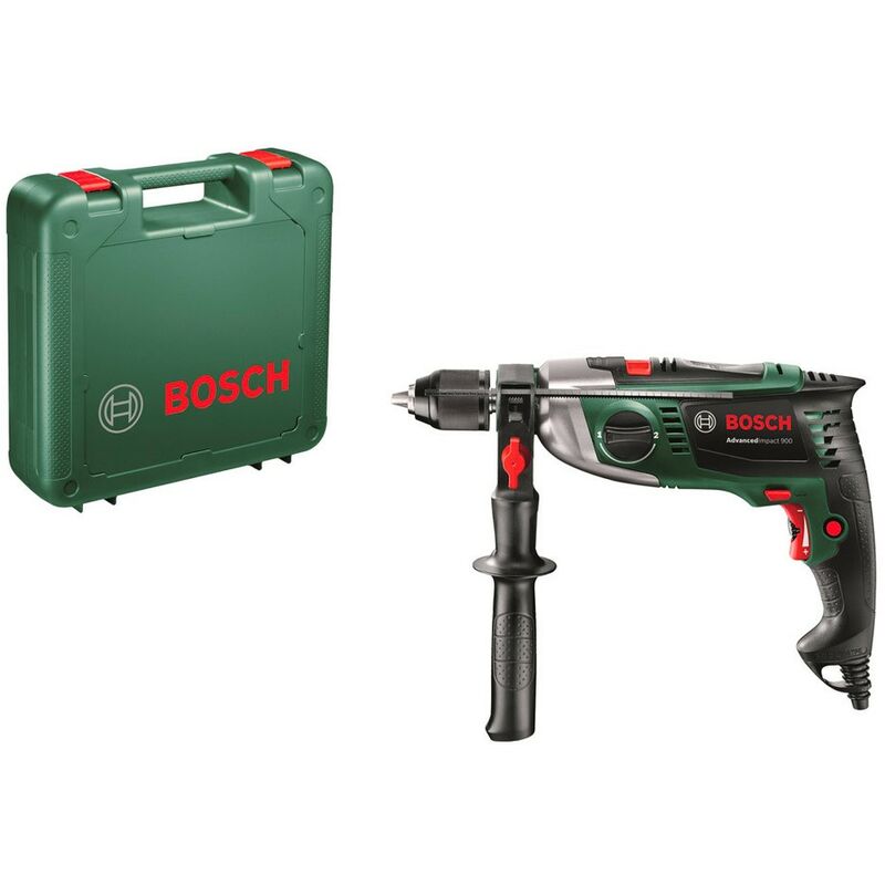

0603174000 Taladro percutor AdvancedImpact 900 900W Softgrip Portabrocas metal AutoLock Kickback Control + Maletín - Bosch