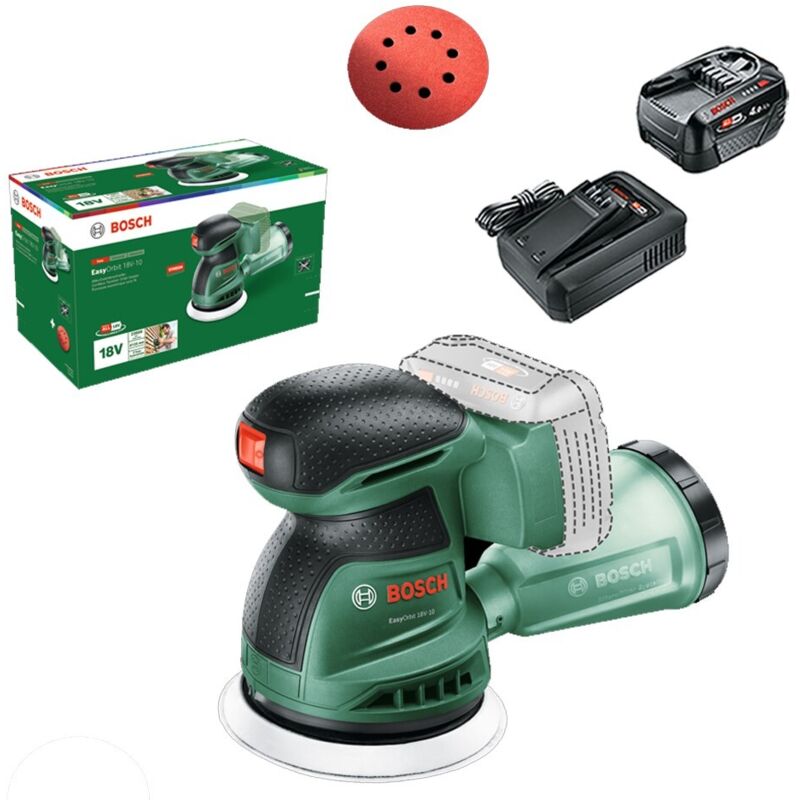 Bosch 06033E4000 18v Random Orbit Sander EasyOrbit + 4AH Battery Kit