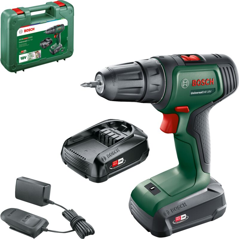 

06039D4002 Atornillador UniversalDrill 18 (2 bat.) - Bosch