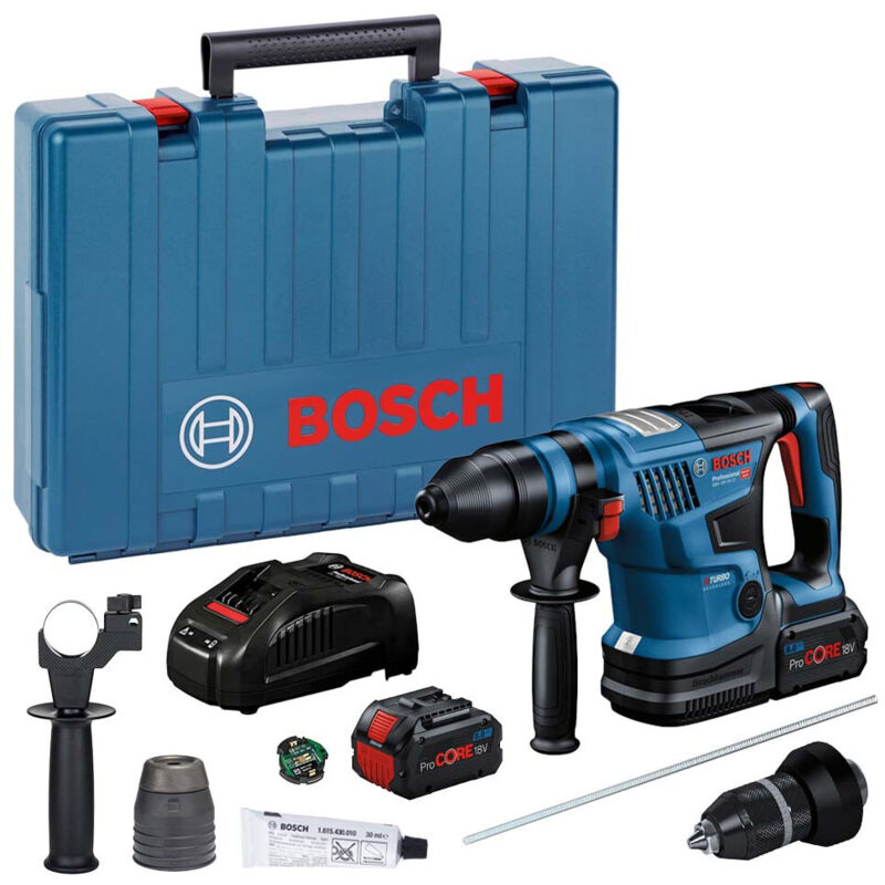 Bosch 0611914072 gbh 18V-34 cf Pro biturbo SDS-Plus Rotary Hammer 18V 2 x 8.0Ah ProCORE18V Li-ion BSH611914072