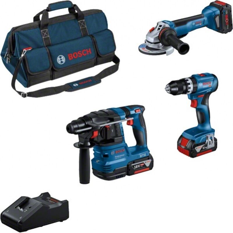 Bosch - 0615A5004C Kit elettroutensili Brushless 18 v con batterie
