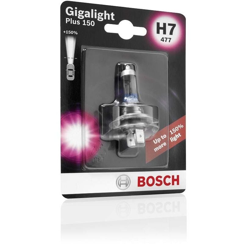 1987301137 lampe de phare gigalight plus 150 H7 12V 55W (ampoule X1) robert - Bosch