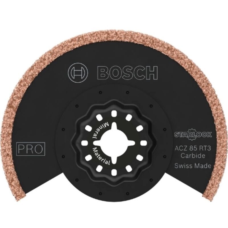 1 x Pro Multi Material acz 85 RT3 lama multifunzione (per malta, calcestruzzo cellulare, diametro di 85 mm, utensile multifunzione ) - Bosch