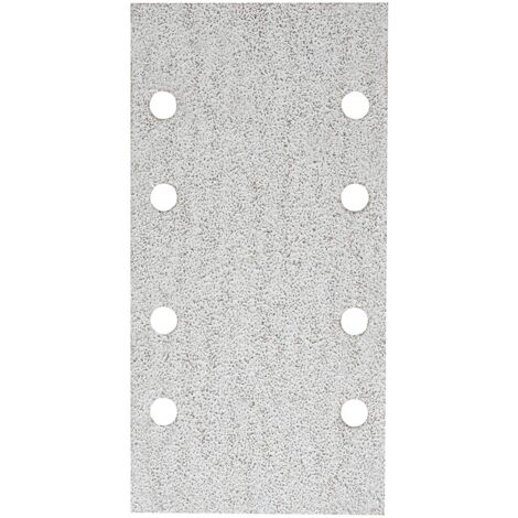 BOSCH - 10 FOGLI ABRASIVI PER LEVIGATRICE CON VELCRO 93 x 185 mm, 8 FORI GRANA 120