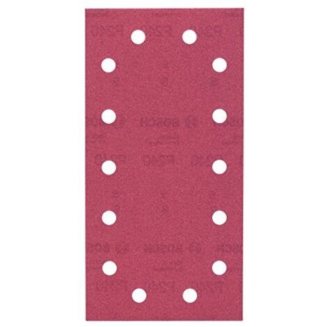 BOSCH -10 FOGLI PER LEVIGATRICE ORBITALE115X230 MM GRANA 240 14  FORI