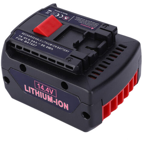 Bosch 14,4V Akku-Bohrschrauber mit wiederaufladbarem Lithium-Ionen-Akku BAT607 (6000mAh)