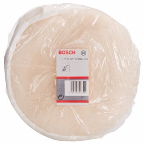 Bosch 1608610000 Cuffia per Lucidatrice in Lana di Agnello, 180 mm