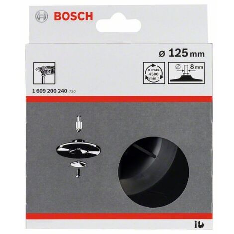 Plaque de support de perceuse Bosch 125 Mm en caoutchouc Bosch
