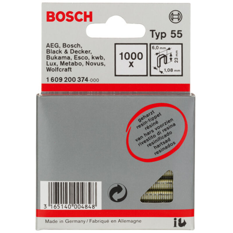 Professional 1 609 200 374 Chiodatrice pneumatica, Mirtillo, 6 x 1,08 23 mm - Bosch