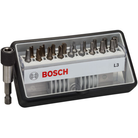 Bosch 18+1tlg. Robust Line Schrauberbit-Set L Extra-Hart 25 mm, 18+1tlg.