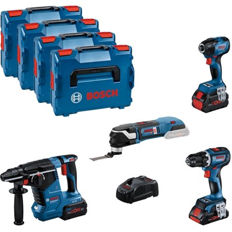 Bosch 18 Volt Profiset GSR 18 V-90 C, GDR 18 V-210 C, GBH 18 V-24 C, GOP 18 V-28