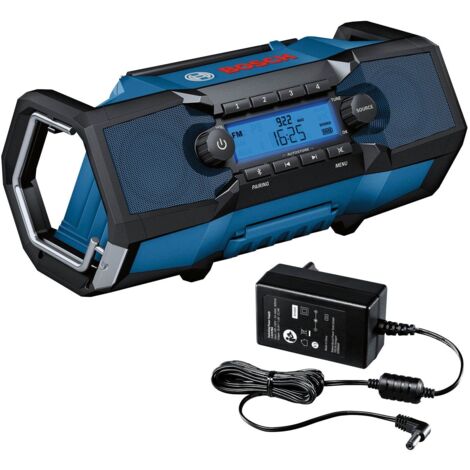 Bosch 18v GBP 18 V-2 C Bluetooth Radio Professional Jobsite Radio FM MP3 + Plug