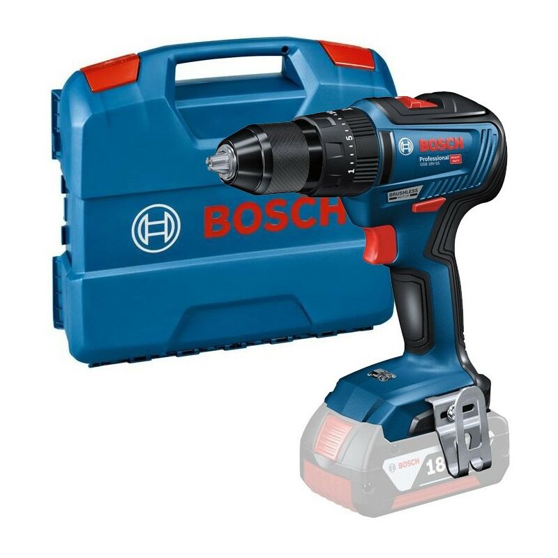 18v gsb 18V-55 Brushless Combi Hammer Drill GSB18V55N - Bare Tool + Case - Bosch