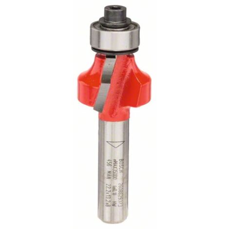 Bosch 1x Fresa a raggio concavo Expert for Wood Raggio 4.75 mm, Lunghezza utile 12.7 mm, Professional Accessori per fresatrici portatili, rifilatori