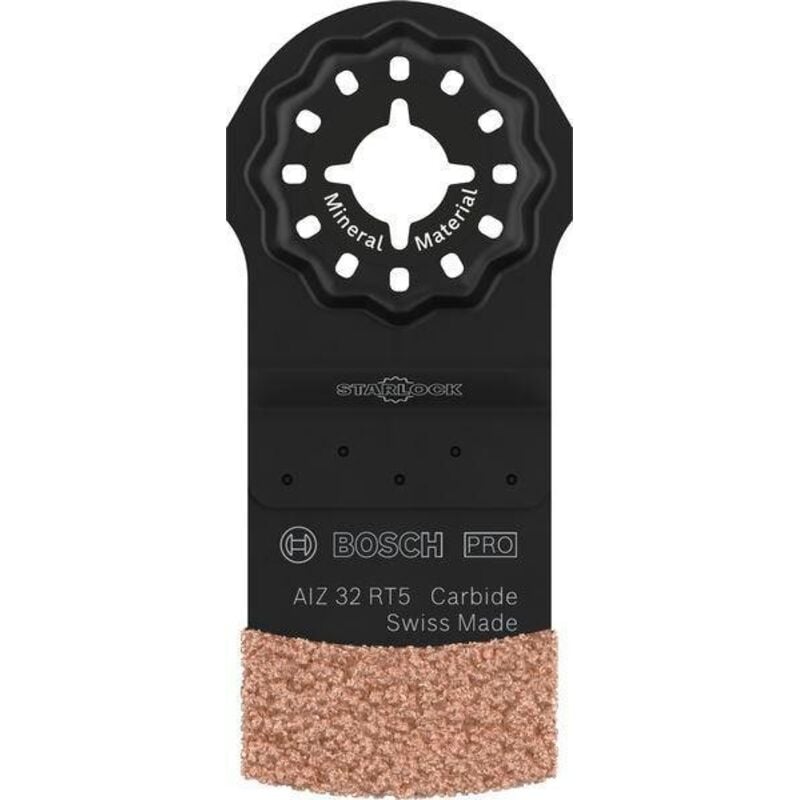 1x Lama multiutensile pro Multi Materiale aiz 32 RT5 (per malta, calcestruzzo cellulare, larghezza 32 mm, Accessori professionali multiutensile)