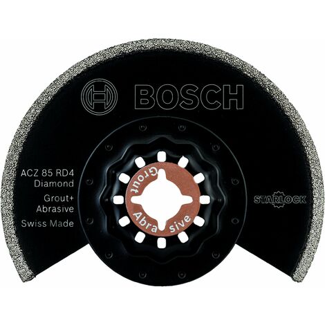 Bosch 1x Lama Segmentata Diamantata Starlock ACZ 85 RD4 (per Calcestruzzo, Lastre in fibrocemento, Ø 85 mm, Accessorio Utensili Multifunzione Oscillanti)