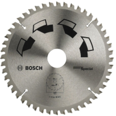 Bosch 1x Lame de Scie Circulaire Special (pour Bois, Metaux non ferreux, Plastique, O 180 x 2.5/1.8 x 30/20 mm, 48 Dents, FT, avec 1x Bague de Reduction 20 mm, Accessoire Scie Circulaire)