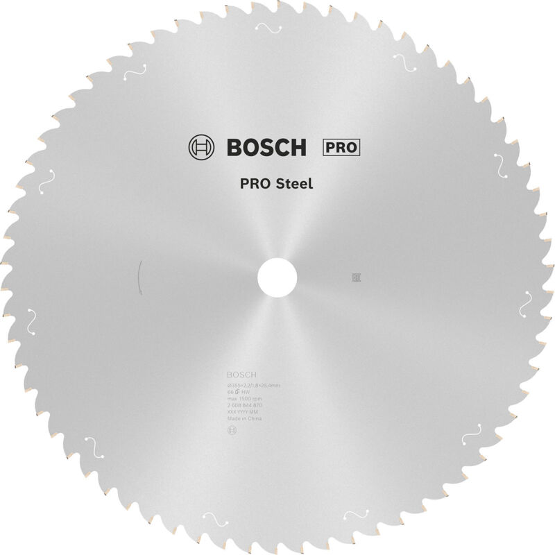 Bosch - 1x Lames de scie circulaire pro Acier pour scies à onglets à sec avec cable (pour Acier, ø mm, Accessoires professionnels Scie à onglets à