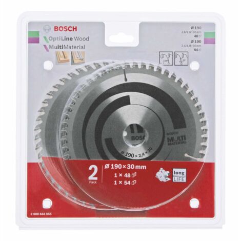 Bosch 1x Optiline Wood con 1x Multi Material Saw Blade Set