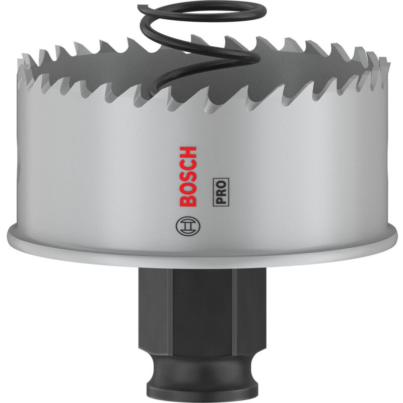 Bosch - 1x Saw de crown pro Sheet Metal Power Change Plus (pour tôle de acier inoxydable, tôle de acier, ø 57 mm, Professional Accessories Drill)