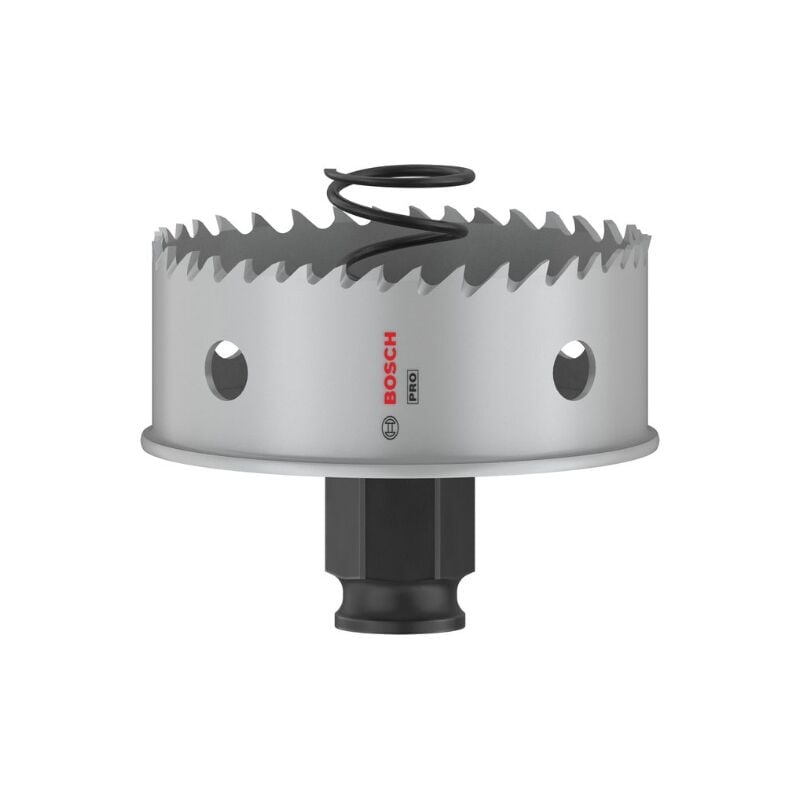 Bosch - 1x Saw de crown pro Sheet Metal Power Change Plus (pour tôle de acier inoxydable, tôle de acier, ø 65 mm, Professional Accessories Drill)