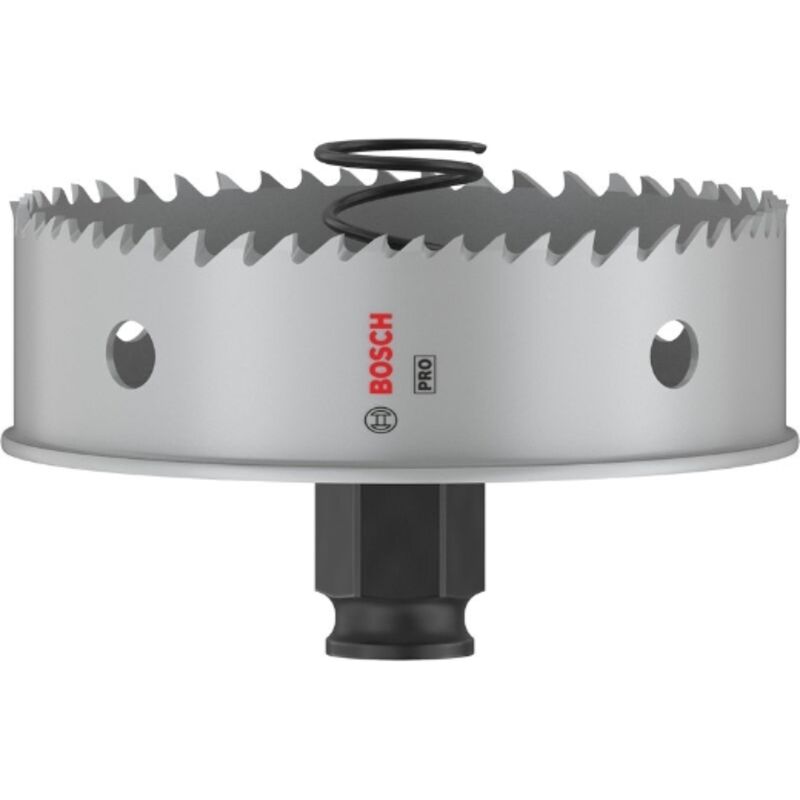 1x Sega de corona pro Lamiera Power Change Plus (per Lamiera de acciaio inox, Lamiera de acciaio, ø 89 mm, Accessori professionali Trapano) - Bosch