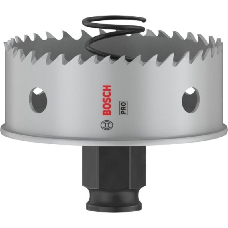 1x Sega de corona pro Lamiera Power Change Plus (per Lamiera de acciaio inox, Lamiera de acciaio, ø 67 mm, Accessori professionali Trapano) - Bosch