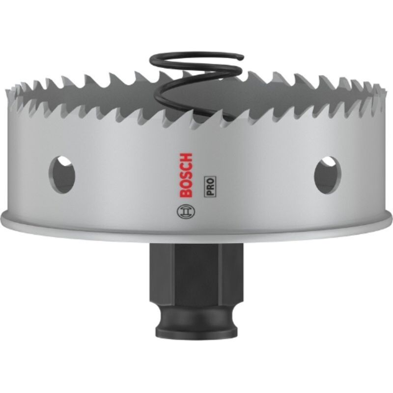 1x Sega de corona pro Lamiera Power Change Plus (per Lamiera de acciaio inox, Lamiera de acciaio, ø 79 mm, Accessori professionali Trapano) - Bosch