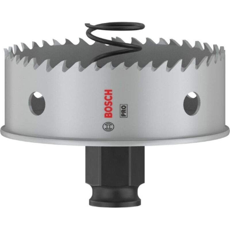 1x Sega de corona pro Lamiera Power Change Plus (per Lamiera de acciaio inox, Lamiera de acciaio, ø 73 mm, Accessori professionali Trapano) - Bosch