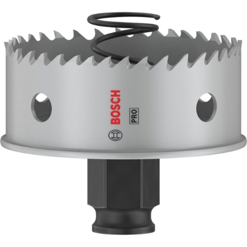 1x Sega de corona pro Lamiera Power Change Plus (per Lamiera de acciaio inox, Lamiera de acciaio, ø 64 mm, Accessori professionali Trapano) - Bosch