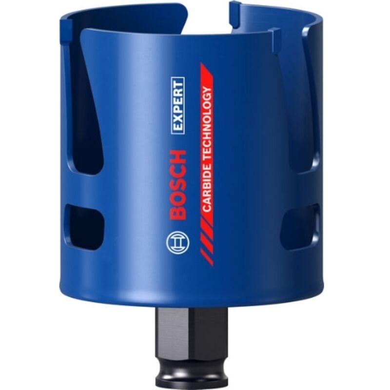 Bosch 1x Segatrice de sega a corona EXPERT Materiale da costruzione PC Plus (per legno dolce, truciolato, Ø 60 mm, Accessori professionali Foratura)